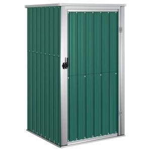 Abrigo p/ ferramentas jardim 88x89x161cm aço galvanizado verde