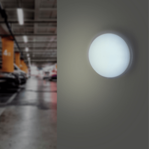 Aplique de parede branco redondo 20w LED ip65 (10) - 4000k - 5500k - silamp