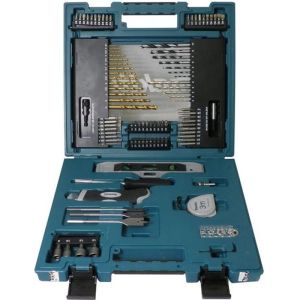 Caixa com 104 acessórios de perfuração e aparafusamento sds max - Makita d-