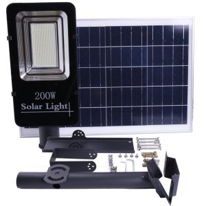 Lâmpada de rua LED solar 200w ip65, 120 LEDs 3500 lm, branco fresco 6000k