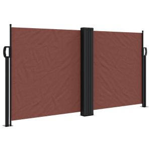 Toldo lateral retrátil 120x1200 cm castanho