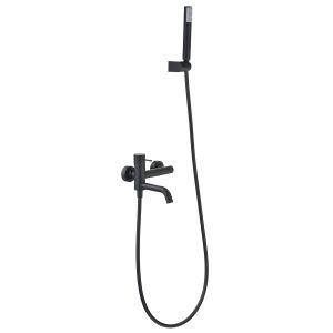 Kit banheira/duche monocomando bless preto mate [ imex® ]