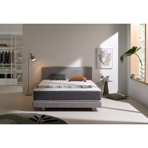 Colchão viscoelástico de luxo com terapia de grafeno, 135x190 cm, 22 cm.
