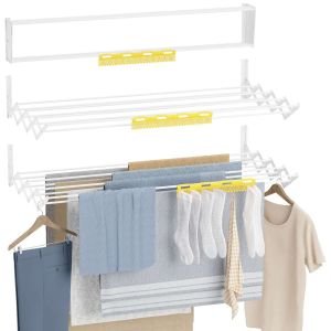 Newlux estendal de parede  (100x60x19cm) com capacidade de 10.5 m / 12 kg