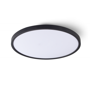 Lâmpada de teto LED 48w cct 3000k-4200k-6000k, Ø60cm, moldura preta