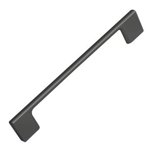 Puxador abs 160mm pintado de preto matt, lote de 36