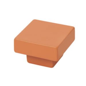 Puxador abs 30x30 mm pintado de laranja, lote de 36