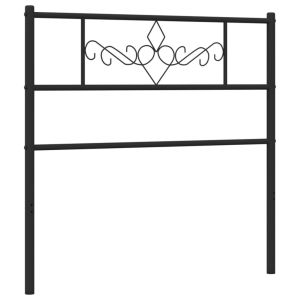 vidaXL cabecero de metal negro 75 cm