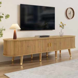 Móvel de tv com porta de correr madeira 45x175x38cm