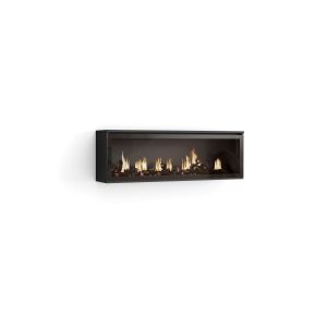 Lareira eléctrica LED, 107x25x38cm, preto, lareira eléctrica xxl