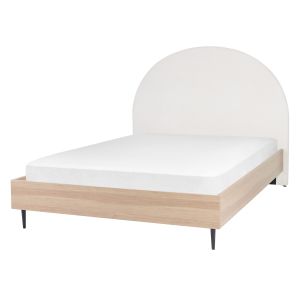 Cama tecido millay 140 x 200 cm branco creme