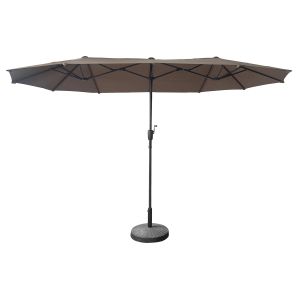 Duplo guarda-chuva 2x4m linai taupe