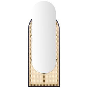 Espelho nevers 53 cm 143 cm rattan sintético natural