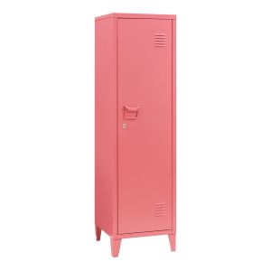 Cacifo individual kurikka 2 prateleiras metal 137x38x38cm vermelho melancia