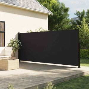 Toldo lateral retrátil 180x500 cm preto egw129705
