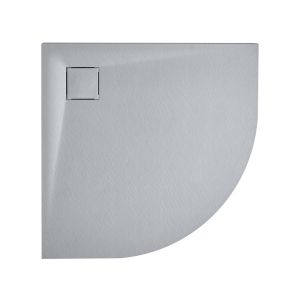 Base de duche paron 80 x 80 x 3 cm cinzento