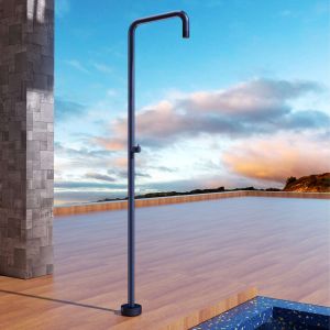 Chuveiro para piscina utah em aço inox azul oceano | poolimex