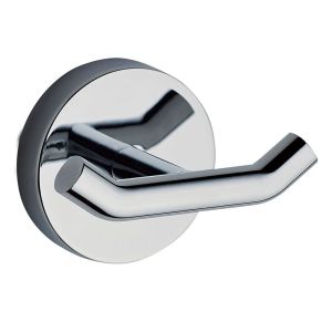 Kibath cabide med, acabamento cromado polido, feito em aço inoxidável