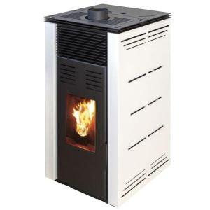 Joima - salamandra a pellets joima natur style 8 kw branco