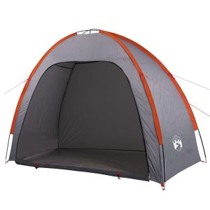 Tenda de arrumação impermeável cinzento e laranja