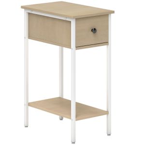 Mesa auxiliar 25x39,8x58,2 cm color marrón Homcom, casa - mesas