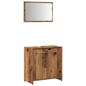 Mueble de baño y espejo de pared de 60