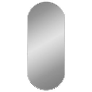 vidaXL espejo de pared ovalado plateado 70x30 cm
