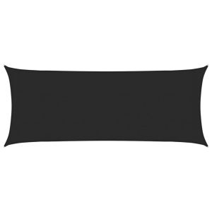 vidaXL toldo de vela negro hdpe 160 g/m² 2x4,5 m