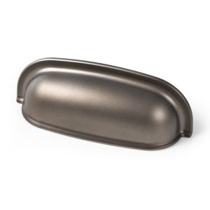 Puxador de taça 64mm abs prata matt, lote de 36