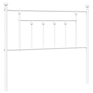 vidaXL cabeceira metálica branca 100 cm
