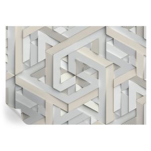Papel de parede adesivo formas ilusórias 208x146 tulup