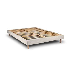 Estrutura de cama tribu pearl  200 x 160 cm altura 30 cm  indream