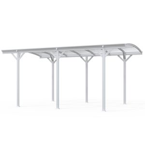 Carport de diseño falo - 505 x 300 cm blanco