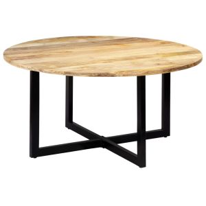 Mesa de jantar 150x73 cm madeira de mangueira maciça wf602597