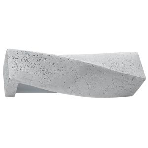 Lámpara de pared sigma 2 gris concreto 42x14x12cm