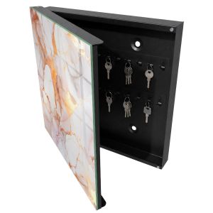 Caixa para chaves decorativa 30x30x5, abertura à esquerda tulup