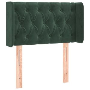 vidaXL cabecero de terciopelo verde oscuro 83x16x78/88 cm