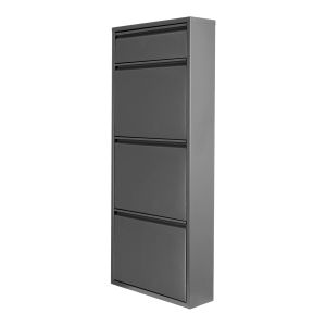 Sapateira com prateleiras e portas aglomerado 108 x 55 x 35cm branco