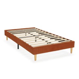 Base estofada bari 90x190 cm vermelho