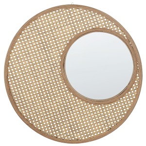 Espelho palau 60 cm 60 cm rattan natural