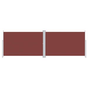 Toldo lateral retrátil 220x600 cm castanho