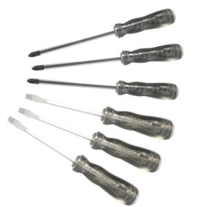 Conjunto de 6 chaves de fenda de acetato e impacto pozidriv sam - tcetphj6