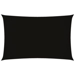 Para-sol estilo vela tecido oxford retangular 2x4,5 m preto