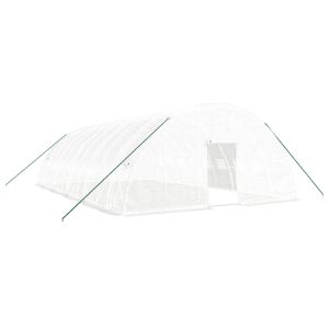 Estufa com estrutura de aço 60 m² 10x6x2,85 m branco