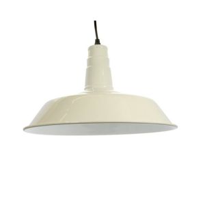Luminária teto branco estilo industrial diâmetro 36cm E27