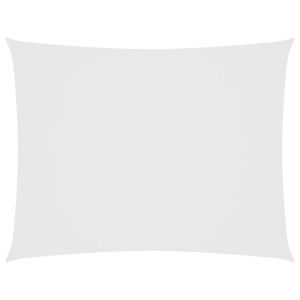 Para-sol estilo vela tecido oxford retangular 3x4 m branco