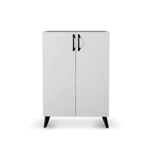 Armário multiusos - sapateira catterhouse rodas branco 60 x 33 x 87 cm