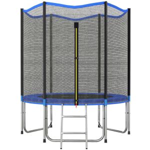 Cama elástica exterior 183x183x200 cm aço, pp color azul sportnow