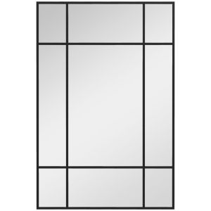 Espelho de parede 90x2x60 cm vidro, metal Homcom, casa - decoração
