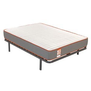 Colchão 120x190cm e estrado wts funk 16 lâminas 24cm montagem incluída